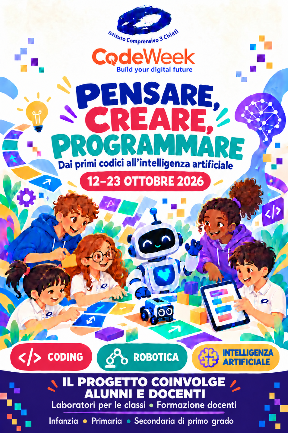 CODE WEEK 2026 - Pensare, creare, programmare - 12/23 ottobre 2026
